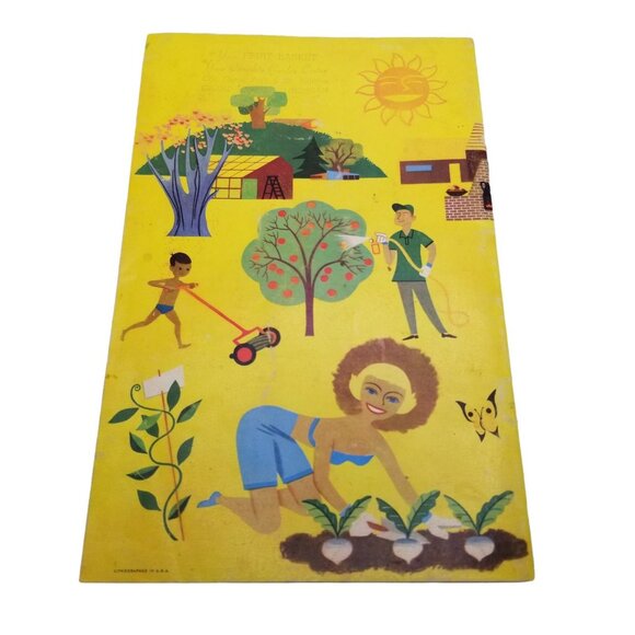 VINTAGE 1962 Ortho Garden Digest Booklet Gardening Tips Yellow Wyatt Wallace - Picture 4 of 12